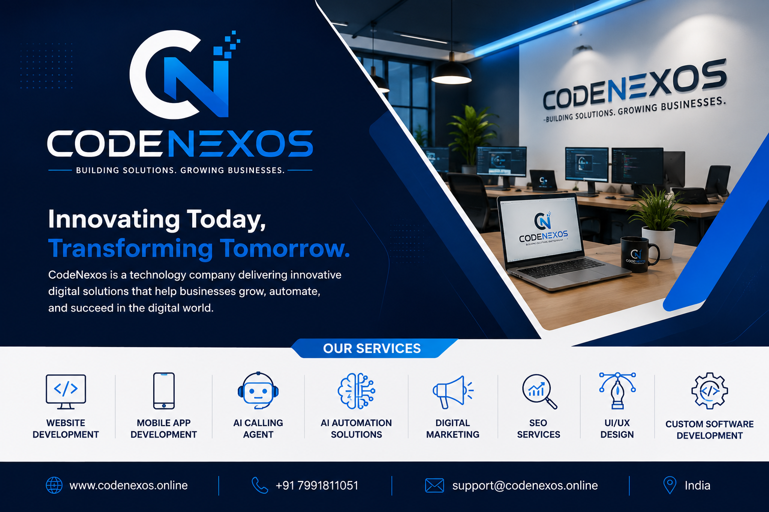CodeNexos building modern digital products